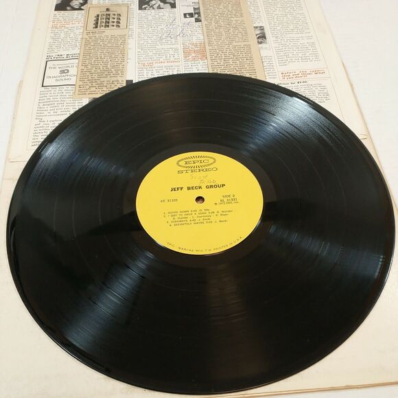 Jeff Beck Group Jeff Beck Group 1972 Epic #KE-31331 Blues Rock Vinyl LP VG+ - Picture 7 of 10